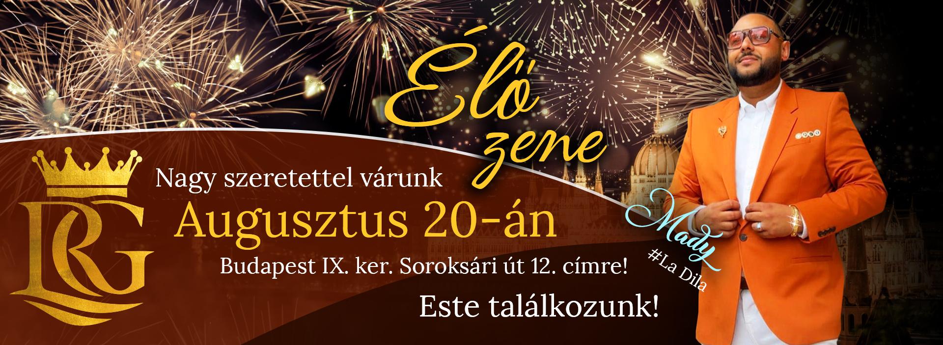 2024. augusztus 20. Mady - Roma Gold élő zene